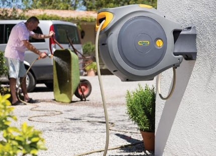 HOZELOCK RULLO AVVOLGITUBO AUTO REEL FLOWMAX AUTOMATICO CON MT30 DI TUBO