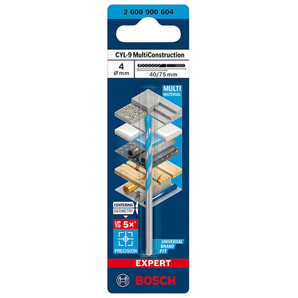 BOSCH PUNTA CILINDRICA MULTIMATERIALE MOD. EXPERT CYL-9