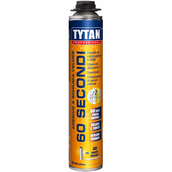 TYTAN SCHIUMA ADESIVA UNIVERSALE 60" PROFESSIONALE PER PISTOLA ML750*