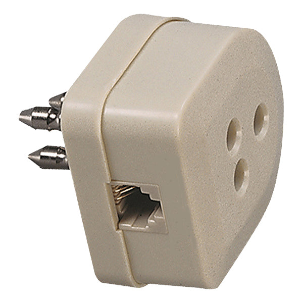 FME ADATTATORE TELEFONICO SPINA-PRESA TRIPOLARE + PLUG 6/4*
