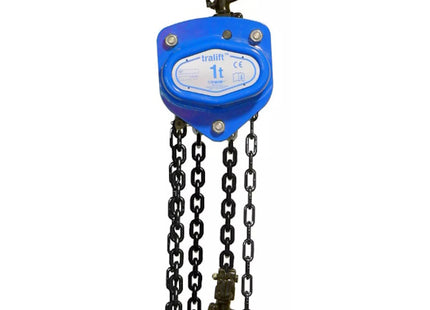 TRACTEL PARANCO A MANO TRALIFT PORTATA KG1000 CATENA CARICO/MANOVRA MT3