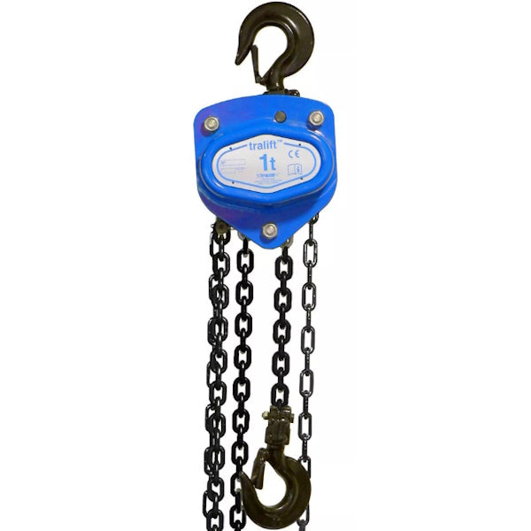 TRACTEL PARANCO A MANO TRALIFT PORTATA KG1000 CATENA CARICO/MANOVRA MT3