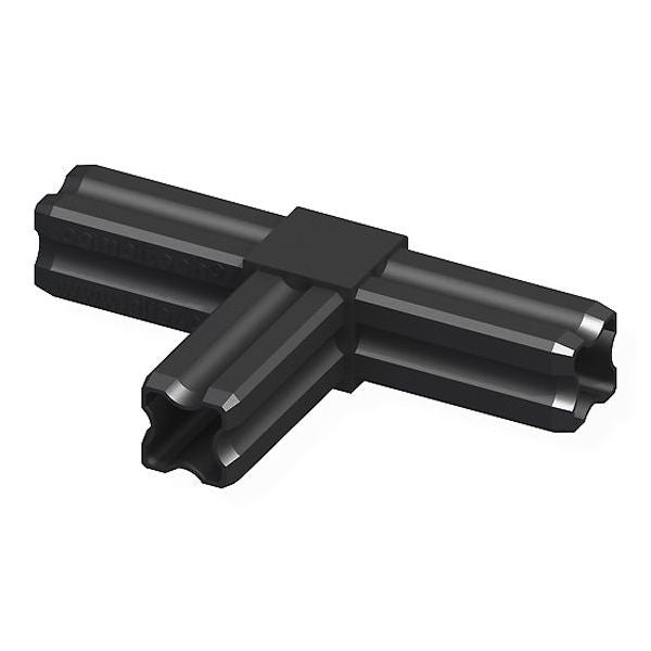 ALFER GIUNTURA A T A 90° A 3 PERNI NERA MM23,5