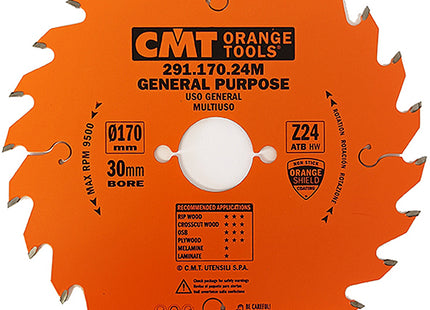 CMT LAMA PER TAGLIO LEGNO LUNGO E TRAVERSO VENA