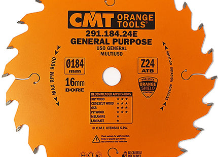 CMT LAMA PER TAGLIO LEGNO LUNGO E TRAVERSO VENA