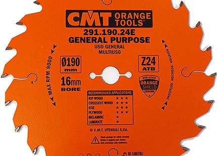 CMT LAMA PER TAGLIO LEGNO LUNGO E TRAVERSO VENA