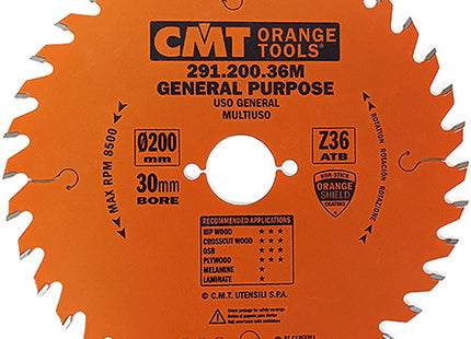 CMT LAMA PER TAGLIO LEGNO LUNGO E TRAVERSO VENA