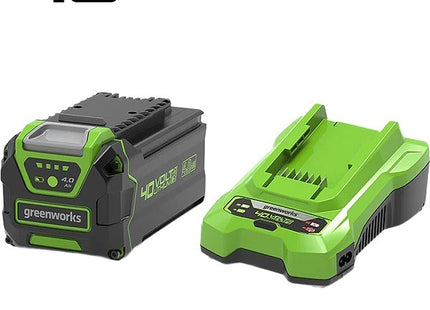 GREENWORKS STARTER KIT CARICABATTERIE + BATTERIA GSK40B4 40V 4AH