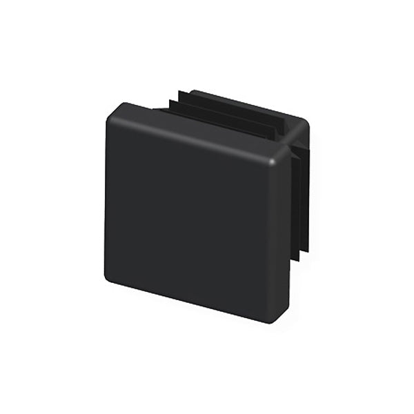 ALFER TAPPI A LAMELLE QUADRATI PLASTICA NERO CONF.PZ 4