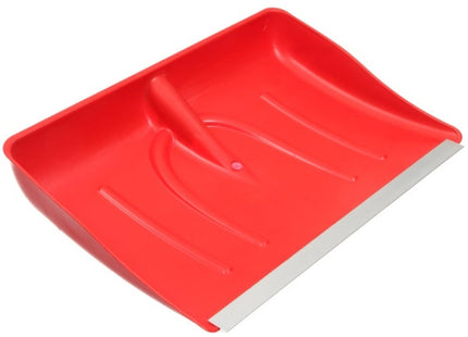 MASS PALA NEVE PLASTICA ROSSA MAXI CM55X37 CON PROFILO SENZA MANICO