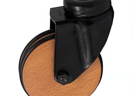 TELLURE ROTA RUOTA 31 SUPPORTO NERO GIREVOLE CON FORO D.MM 75 KG40*