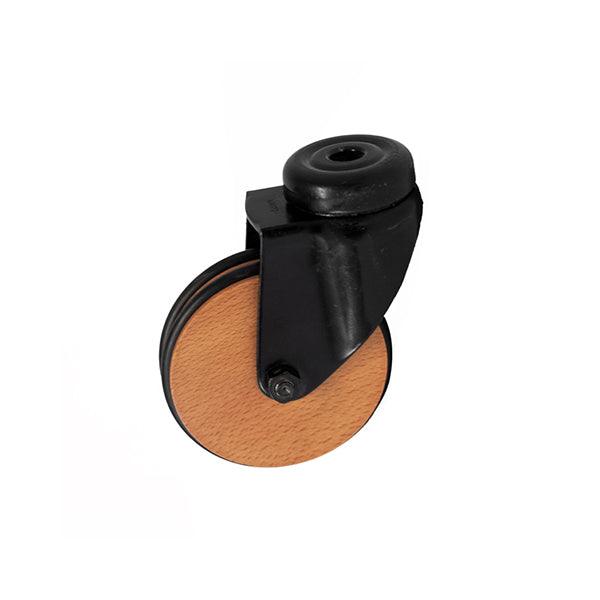 TELLURE ROTA RUOTA 31 SUPPORTO NERO GIREVOLE CON FORO D.MM 75 KG40*