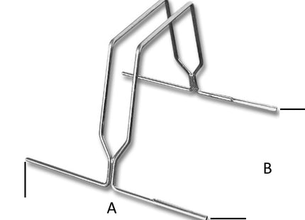 MINUTEX PORTABICICLETTE A PAVIMENTO MODULARE ACCIAIO ZINCATO BIANCO