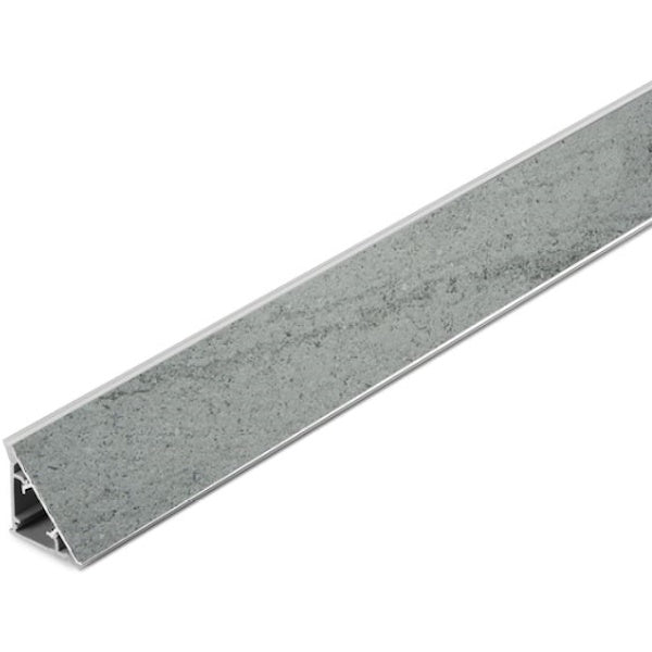 PIRCHER ALZATINA TRIANGOLARE PER TOP CUCINA BASALTO CENERE MM30X25X3000*