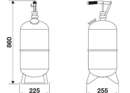 RAASM DISTRIBUTORE OLIO MANUALE CON POMPA DOPPIO EFFETTO SERBATOIO LT16