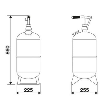 RAASM DISTRIBUTORE OLIO MANUALE CON POMPA DOPPIO EFFETTO SERBATOIO LT16