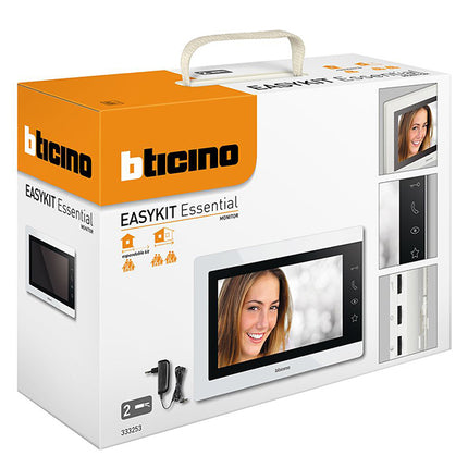 BTICINO MONITOR 7" PER VIDEOCITOFONO EASYKIT ESSENTIAL PLUG-IN