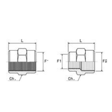 ANI ART. 33/M 1/4"FX1/4"F MANICOTTO DI COLLEGAMENTO FEMMINA BLISTER PZ2