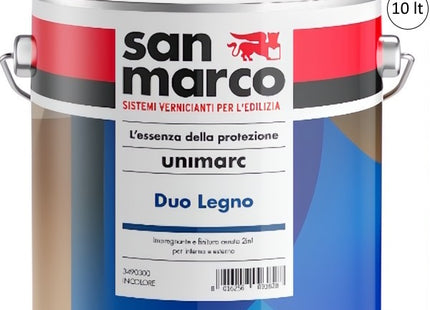 SAN MARCO UNIMARC DUO IMPREGNANTE E FINITURA CERATA ALL&apos;ACQUA PER LEGNO
