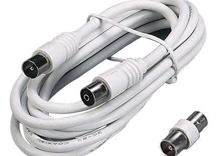 FME PROLUNGA TV COMPLETA DI SPINA E PRESA MM9,5 E ADATTATORE BIANCO