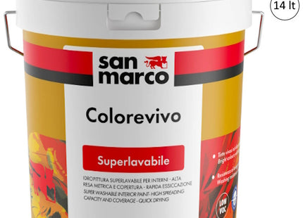 SAN MARCO COLOREVIVO IDROPITTURA SUPERLAVABILE PER ESTERNI ED INTERNI