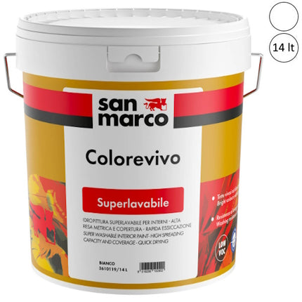 SAN MARCO COLOREVIVO IDROPITTURA SUPERLAVABILE PER ESTERNI ED INTERNI