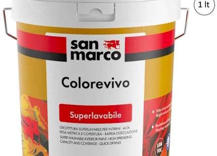 SAN MARCO COLOREVIVO IDROPITTURA SUPERLAVABILE PER ESTERNI ED INTERNI