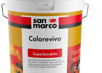 SAN MARCO COLOREVIVO IDROPITTURA SUPERLAVABILE PER ESTERNI ED INTERNI