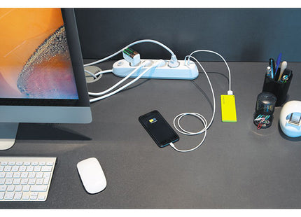 BTICINO MULTIPRESA POKER 4 PRESE CAVO DA MT1,5 SPINA 16A BIANCO