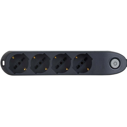 BTICINO MULTIPRESA POKER 4 PRESE CAVO DA MT1,5 SPINA 16A GRIGIO