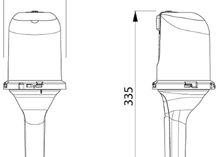 ZECA PORTALAMPADA ATTACCO E27 MAX 60W CON CAVO MT10