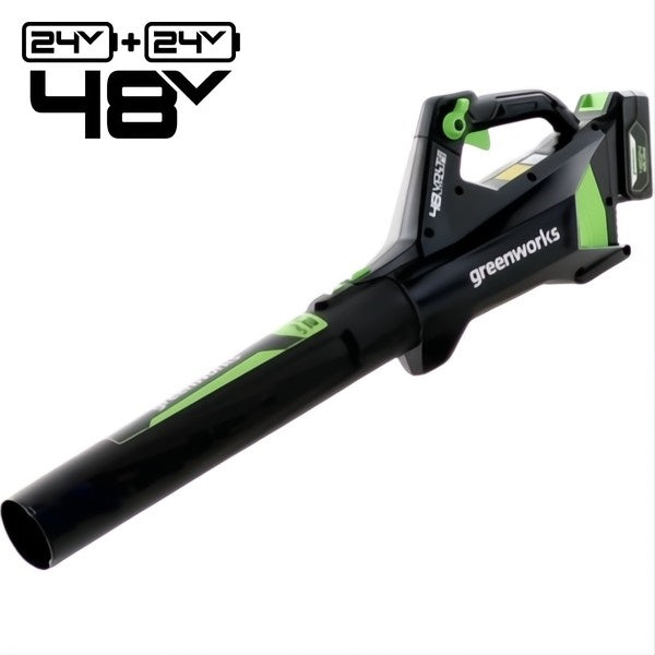 GREENWORKS SOFFIATORE ASSIALE GD48ABK4 48V CON BATTERIA E CARICABATTERIE