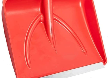 MASS PALA NEVE PLASTICA ROSSA CM45X38 CON PROFILO SENZA MANICO