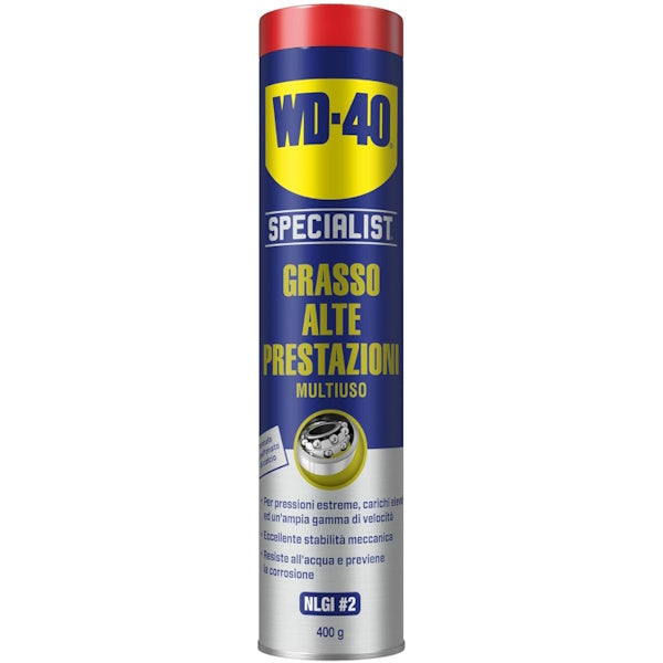 WD-40 GRASSO ALTE PRESTAZIONI MULTIUSO NLGI2 IN CARTUCCE GR400