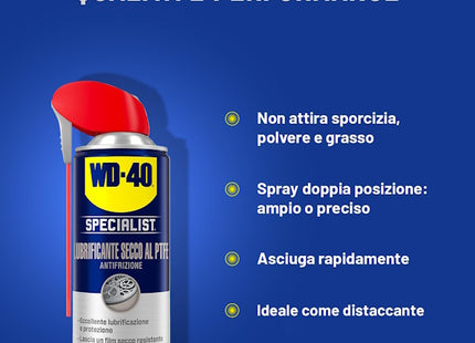 WD-40 SPECIALIST LUBRIFICANTE SECCO AL PTFE SPRAY ML400