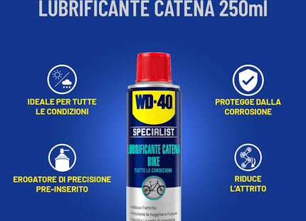 WD-40 SPECIALIST BIKE LUBRIFICANTE CATENA OGNI CONDIZIONE SPRAY ML250