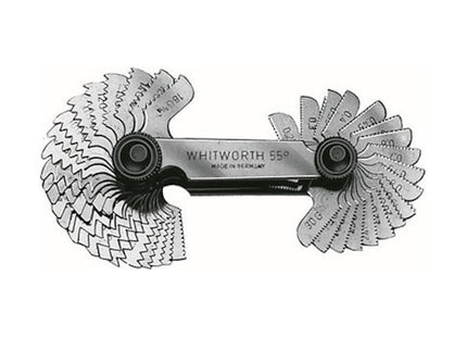 SCU CONTAFILETTI CON 52 LAME PER FILETTI WHITWORTH E METRICO ISO