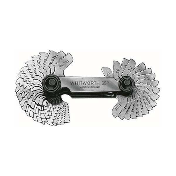 SCU CONTAFILETTI CON 52 LAME PER FILETTI WHITWORTH E METRICO ISO