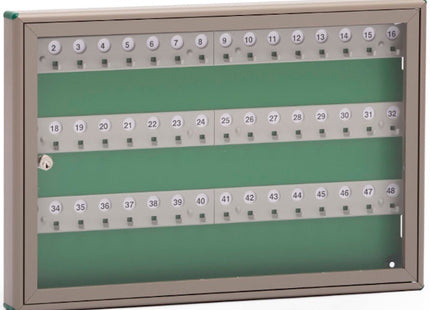 SILMEC BACHECA PORTA CHIAVI P48 IN ALLUMINIO BRONZO/VERDE MM550X370X40