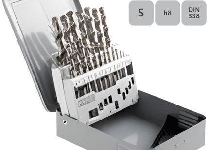 WSG SERIE PUNTE ELICOIDALI HSS CO5 IN BOX DA PZ19 D.MM1-10