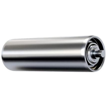 RULMECA RULLO FOLLE IN ACCIAIO PER TRASPORTATORI D.MM30X300 PERNO D.MM 8
