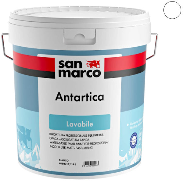SAN MARCO ANTARTICA BIANCO IDROPITTURA LAVABILE PER INTERNO