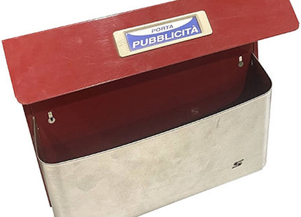 SILMEC CESTO PORTA PUBBLICITA' MOD. BIMETAL MAXI COLORE ROSSO