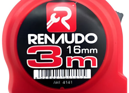 RENAUDO FLESSOMETRO IN ABS ANTIURTO MT 3 NASTRO DA MM16
