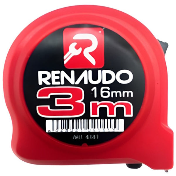 RENAUDO FLESSOMETRO IN ABS ANTIURTO MT 3 NASTRO DA MM16