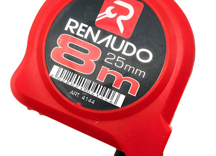 RENAUDO FLESSOMETRO IN ABS ANTIURTO MT 8 NASTRO DA MM25
