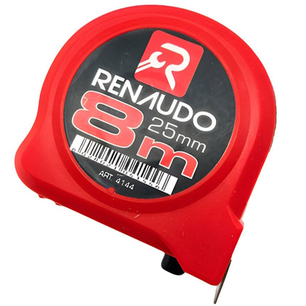 RENAUDO FLESSOMETRO IN ABS ANTIURTO MT 8 NASTRO DA MM25