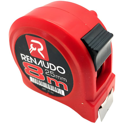 RENAUDO FLESSOMETRO IN ABS ANTIURTO MT 8 NASTRO DA MM25