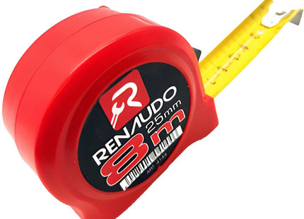 RENAUDO FLESSOMETRO IN ABS ANTIURTO MT 8 NASTRO DA MM25
