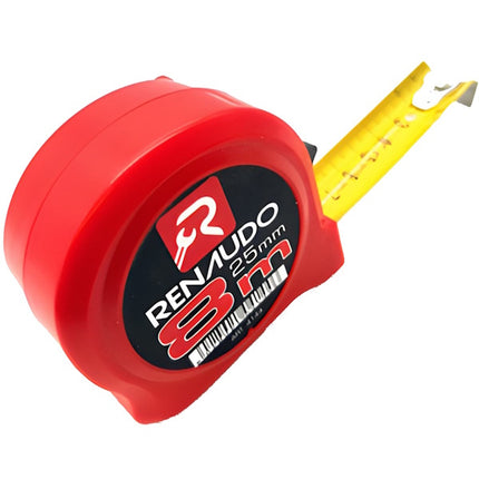 RENAUDO FLESSOMETRO IN ABS ANTIURTO MT 8 NASTRO DA MM25